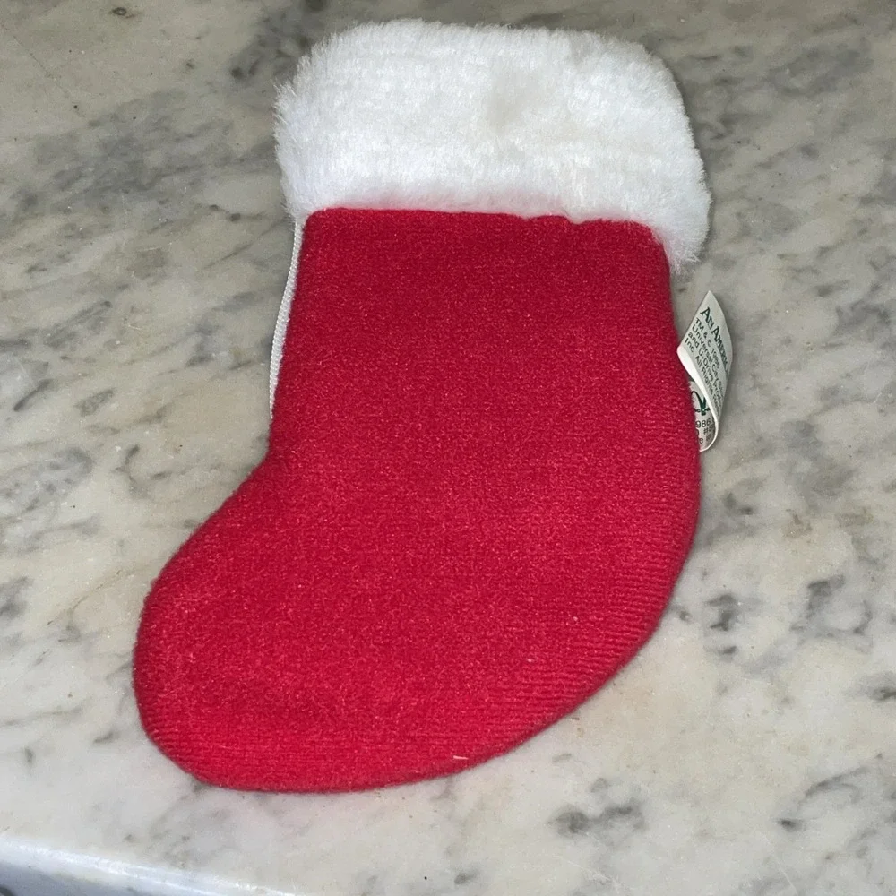 Vintage 1986 An American Tail Fievel Mouse Stocking Mini Zipper Christmas 7